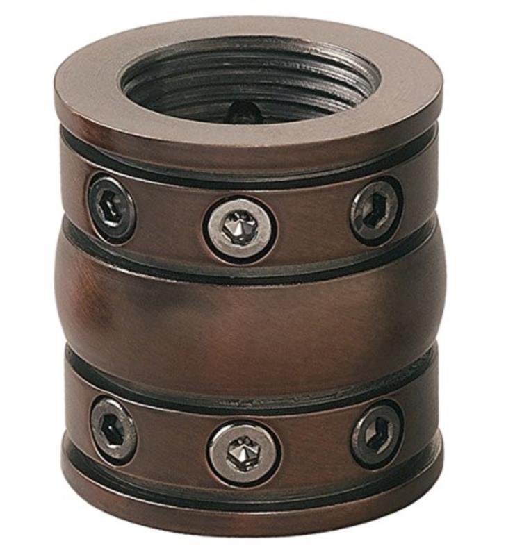 Kichler 337007WZC 2" Ceiling Fan Downrod Coupler With Finish Weathered Zinc