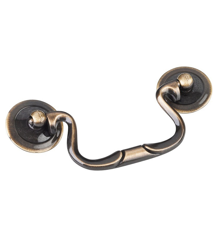 Hardware Resources CH3503 Kingsport Cabinet Pull in Brushed Antique    hardware resources kingsport