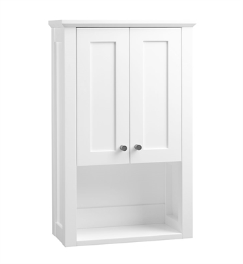 Ronbow 688118-3-W01 Shaker Bathroom Wall Cabinet in White