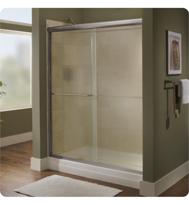 American Standard AM00370421 Euro Frameless Sliding Reeded Shower Doors